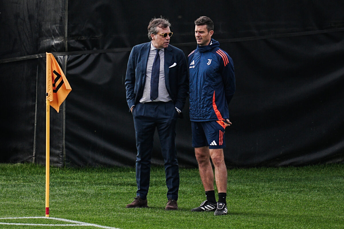 Giuntoli con Thiago Motta, Juventus