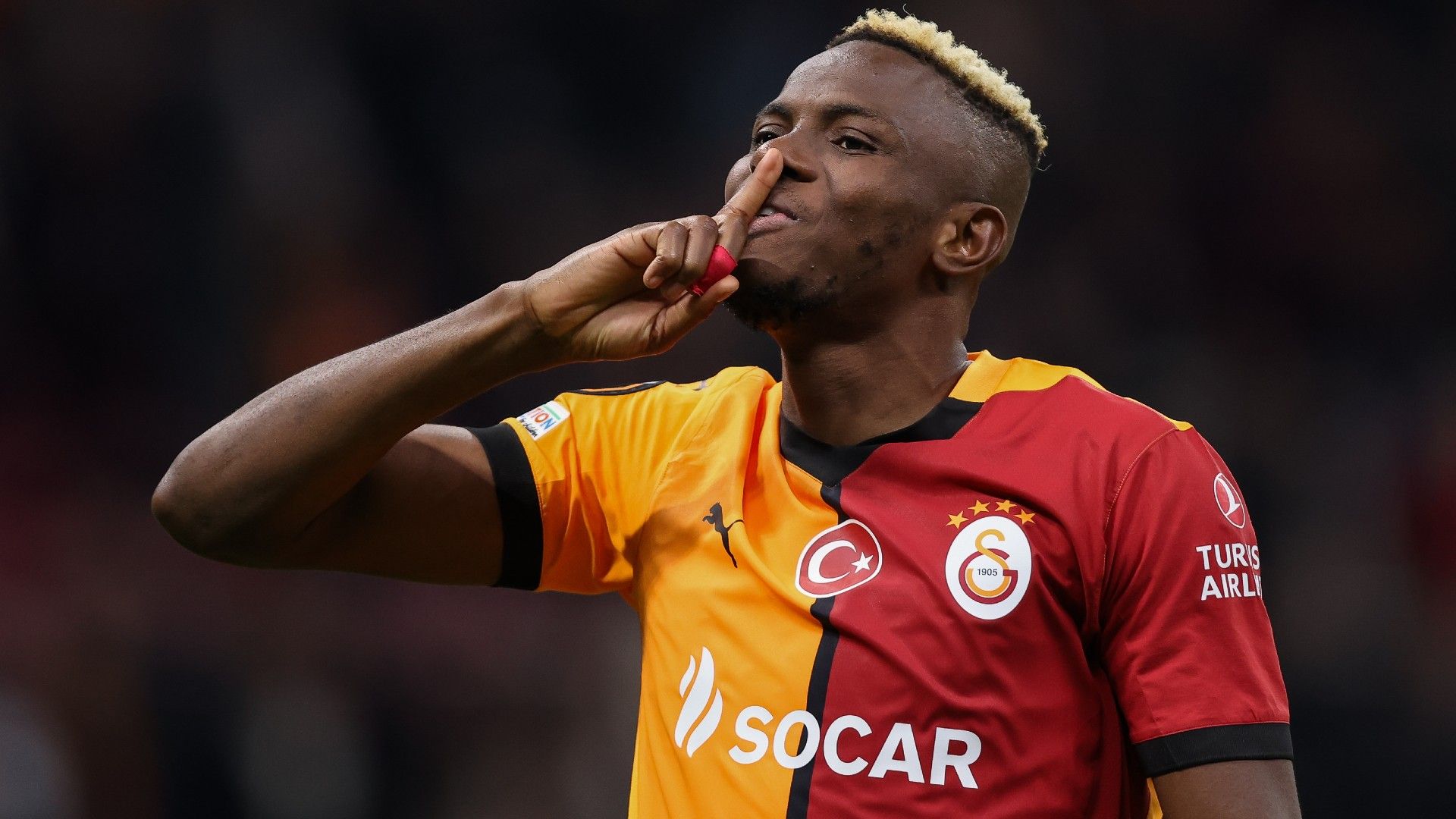 Osimhen con la maglia del Galatasaray