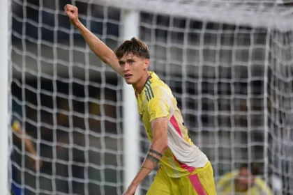 Nicolò Savona con la maglia della Juventus