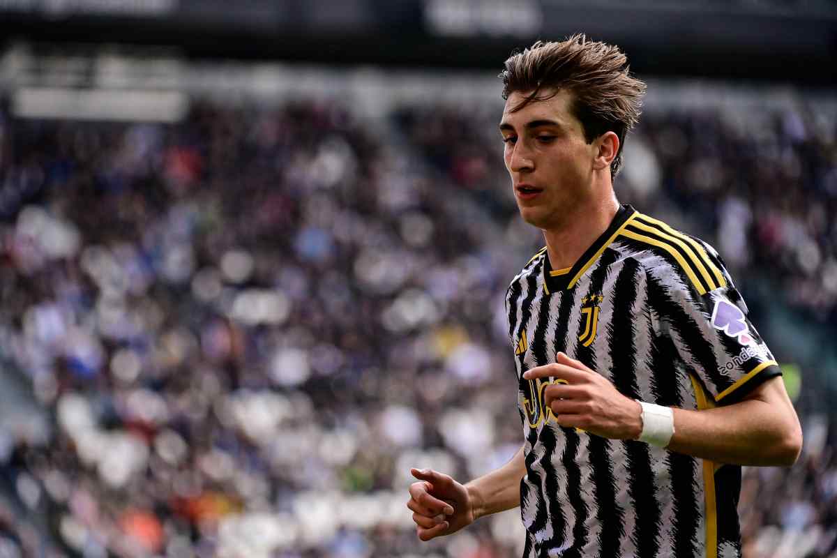 Miretti con la maglia della Juventus