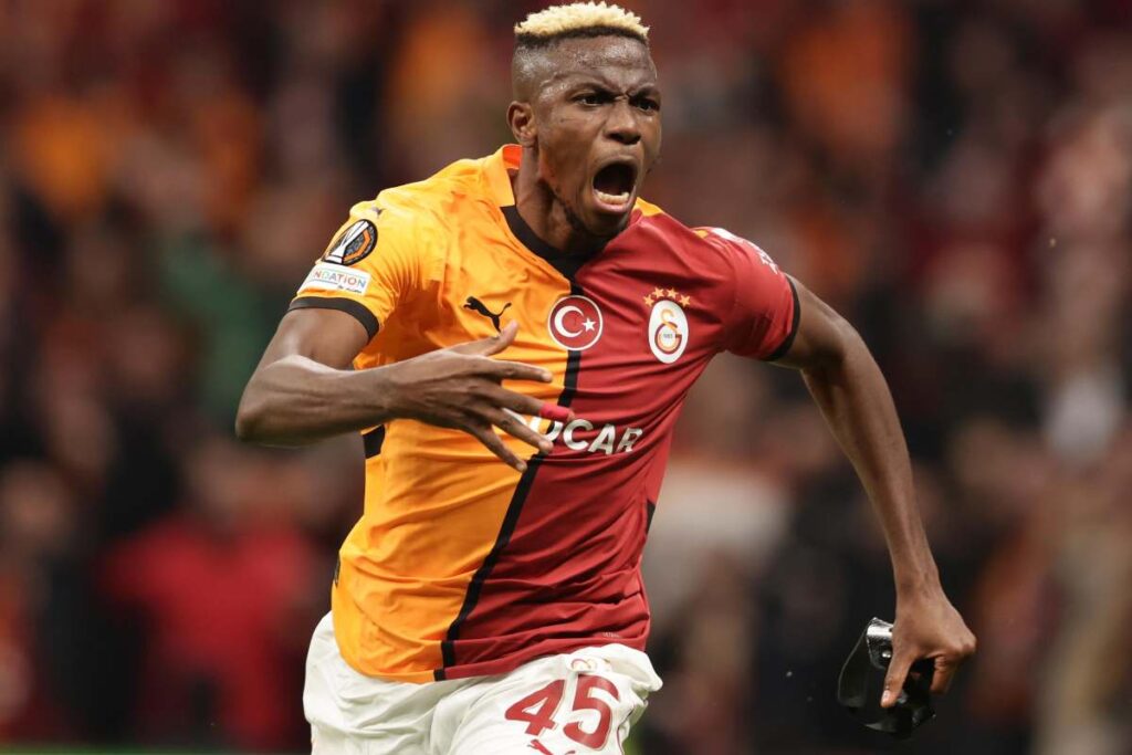 Osimhen con la maglia del Galatasaray