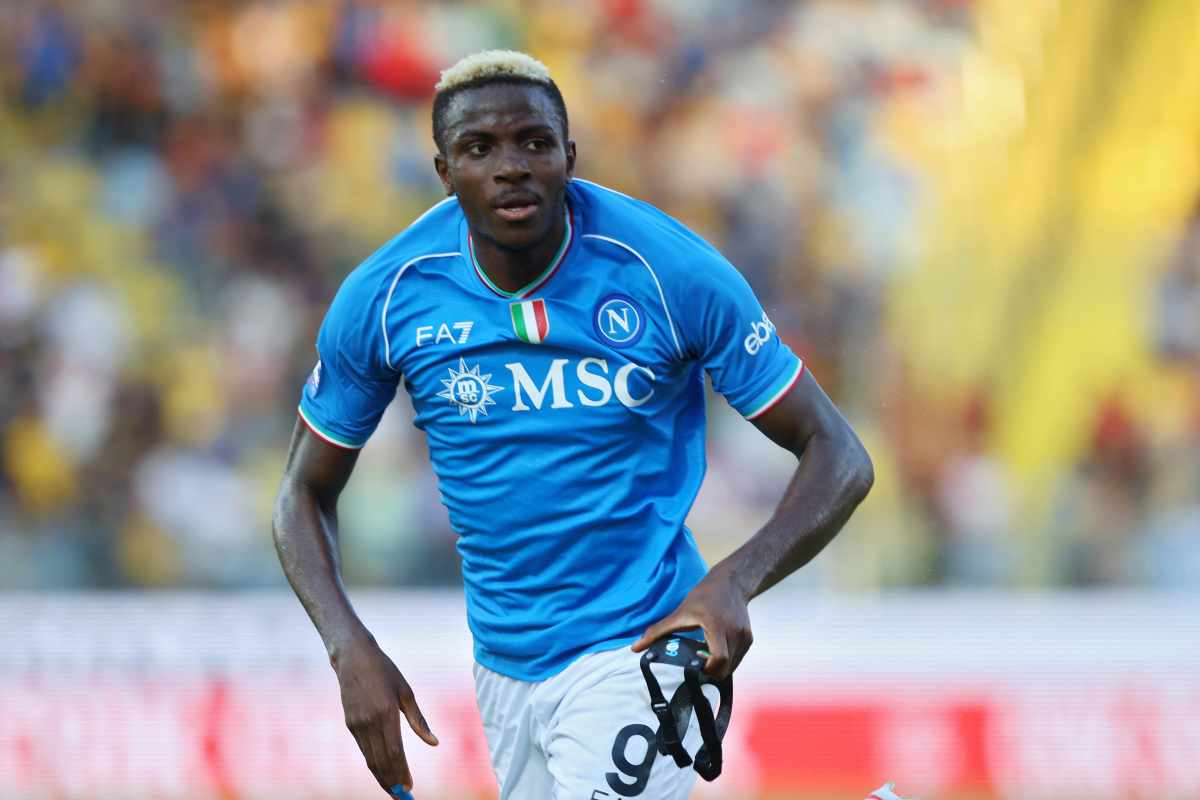 Victor Osimhen, con la maglia del Napoli