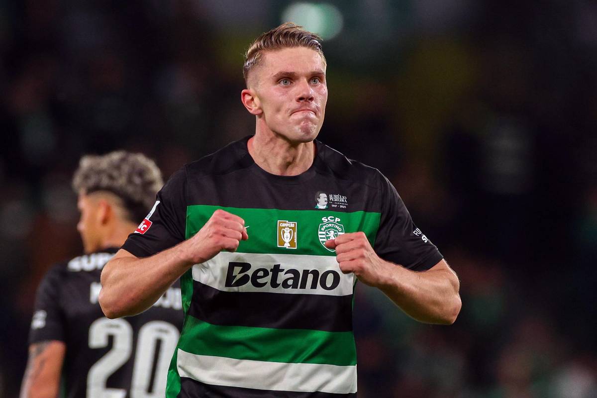 Gyokeres con la maglia dello Sporting Lisbona