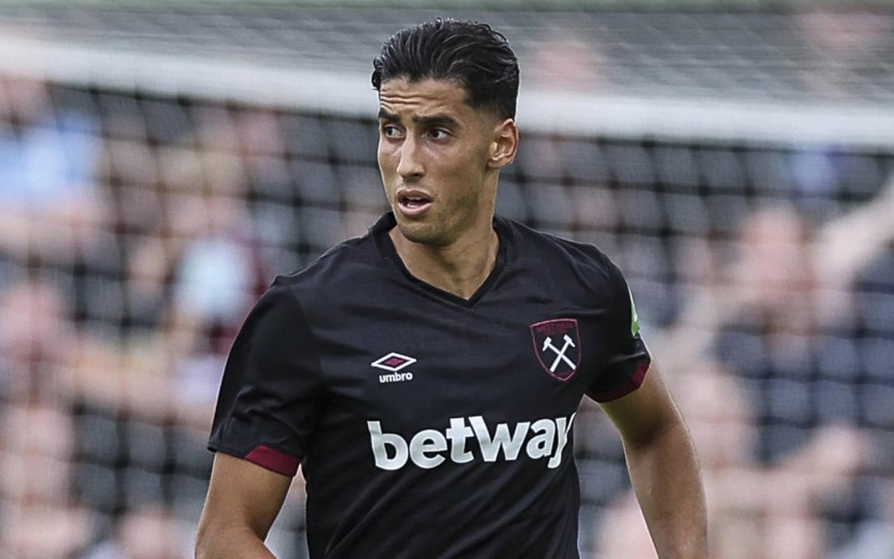 Aguerd con la maglia del West Ham