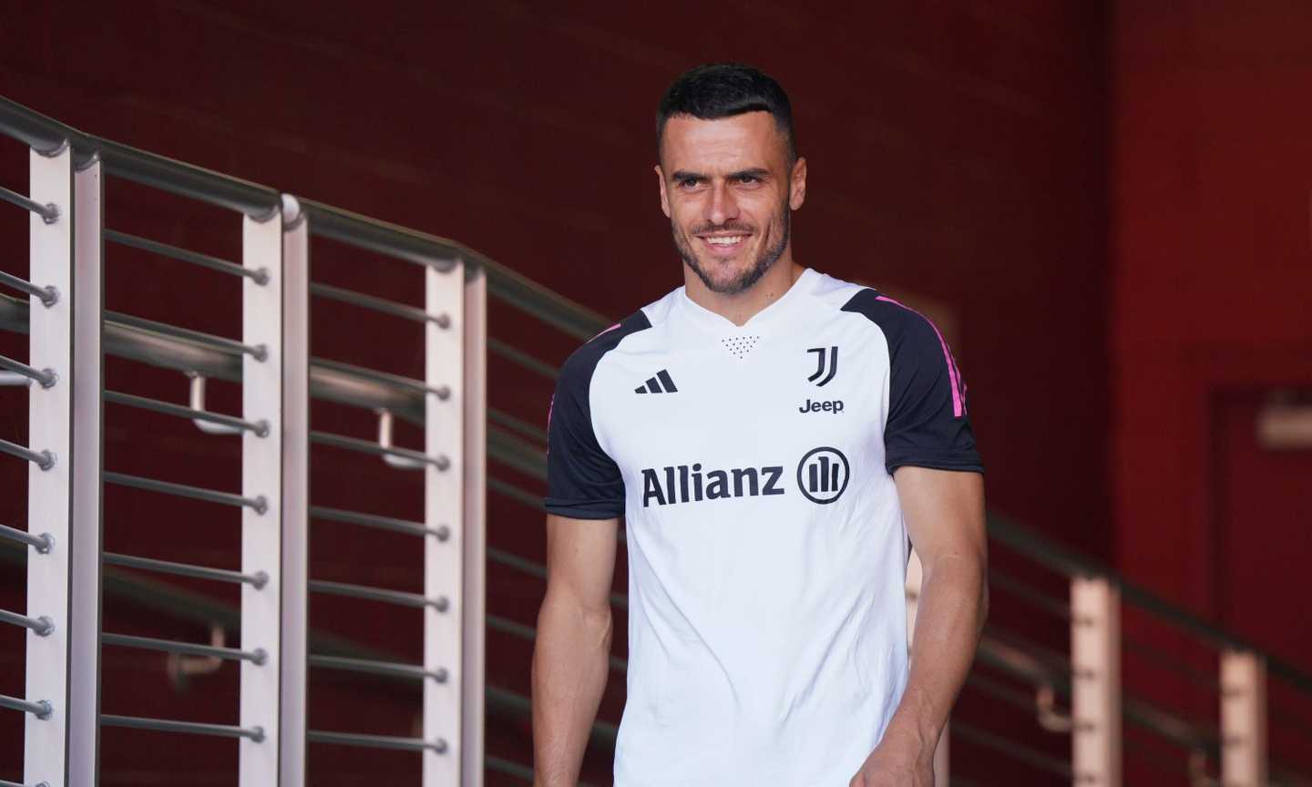Filip Kostic in tenuta d’allenamento con la Juventus al Mondiale per Club 2025
