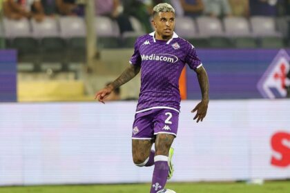 Dodô con la maglia della Fiorentina