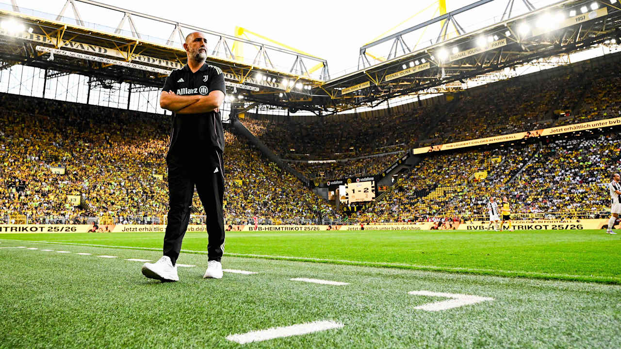 Igor Tudor in campo per la sfida amichevole contro il Borussia Dortmund