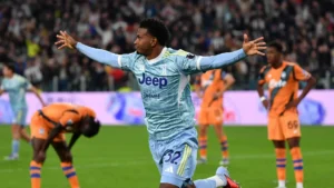 Il gol di Cabal contro l'Atalanta