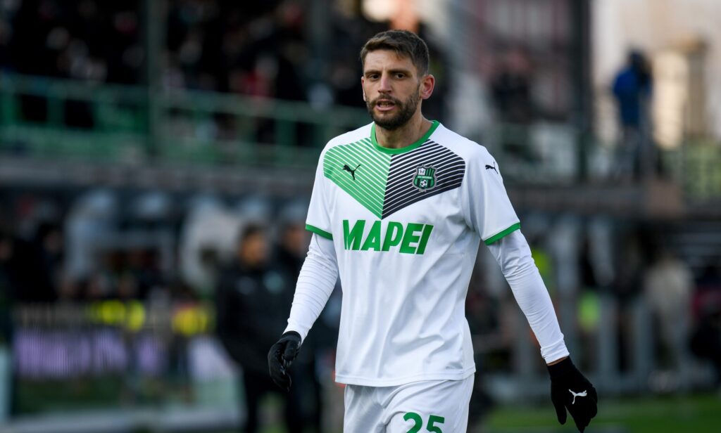 Domenico Berardi con la maglia del Sassuolo