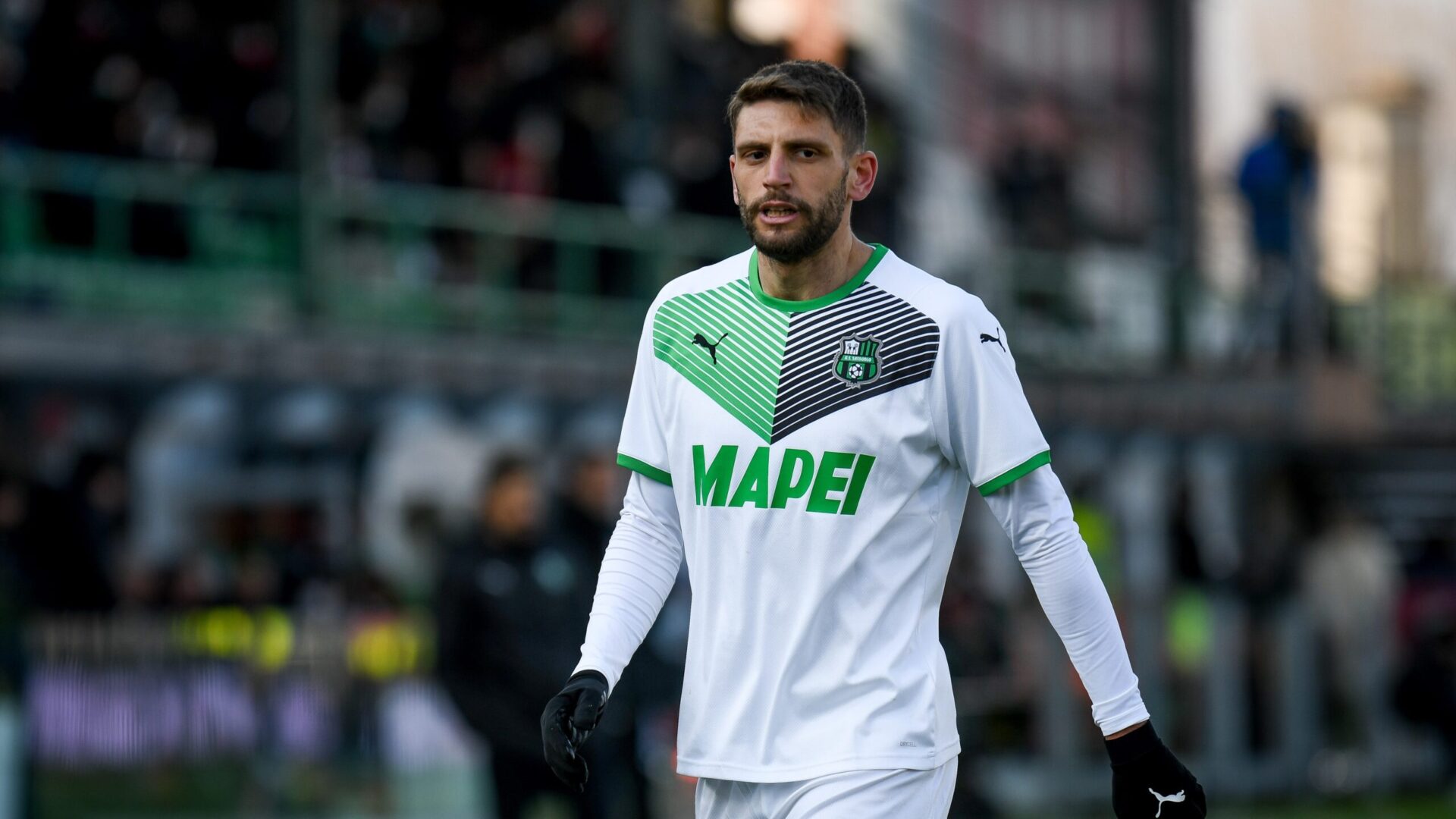 Domenico Berardi con la maglia del Sassuolo