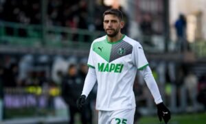 Domenico Berardi con la maglia del Sassuolo