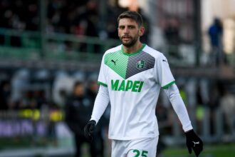 Domenico Berardi con la maglia del Sassuolo