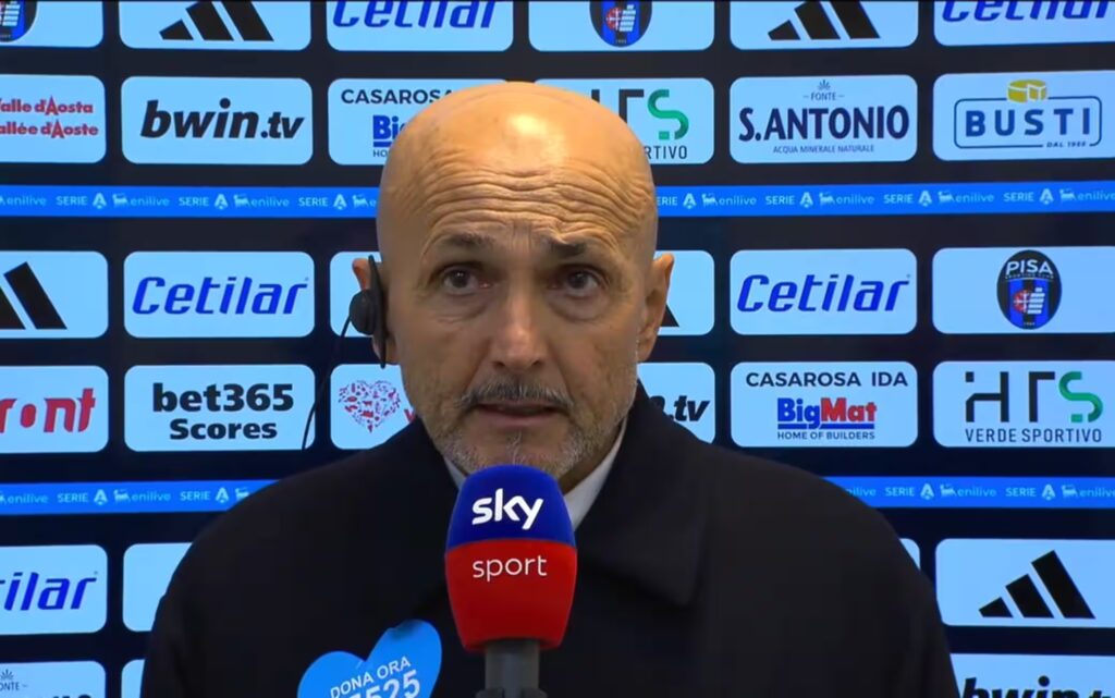 Spalletti parla ai microfoni di Sky dopo la vittoria per 0-2 contro il Pisa