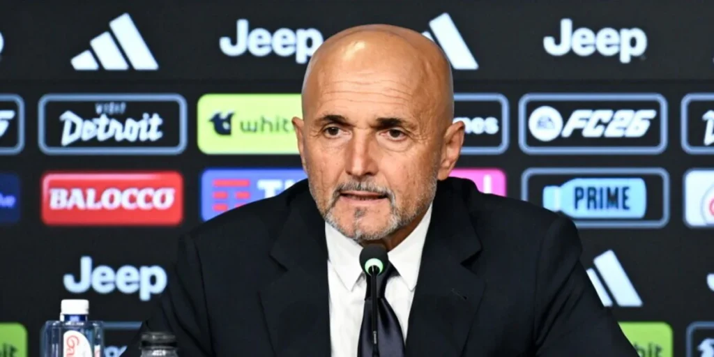 Spalletti parla ai giornalisti in occasione della conferenza stampa di vigilia di Bologna-Juventus