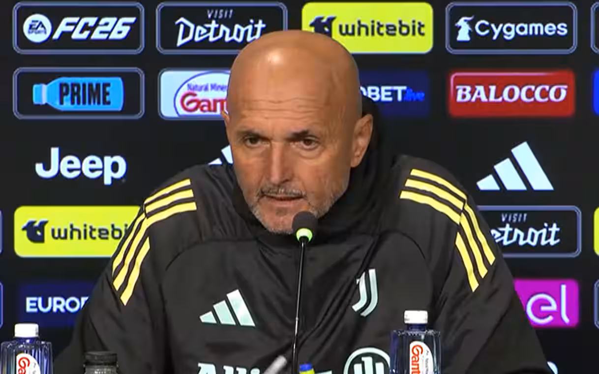 Spalletti in conferenza stampa prima di Juventus-Roma