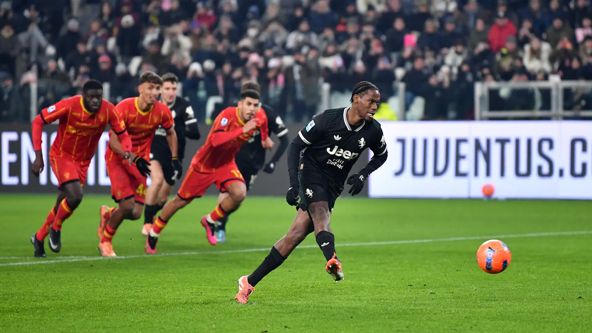 David sbaglia il rigore del possibile 2-1 nella partita tra Juventus e Lecce