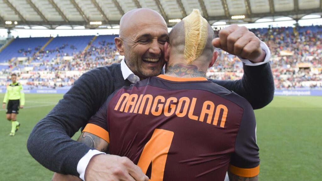 Radja Nainggolan e Luciano Spalletti