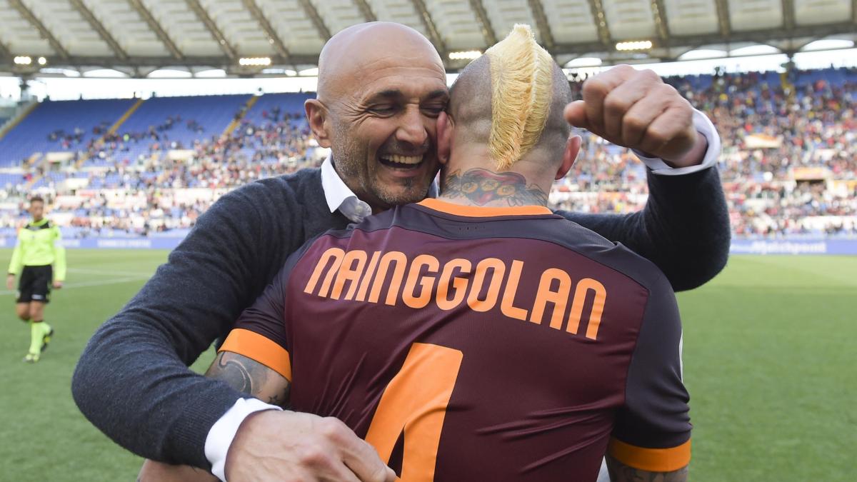 Radja Nainggolan e Luciano Spalletti