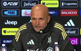 Spalletti durante la conferenza stampa di viglia di Juventus-Cremonese