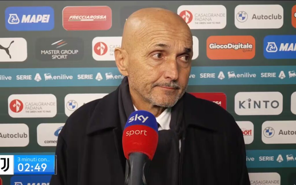Spalletti intervistato dopo Sassuolo-Juventus
