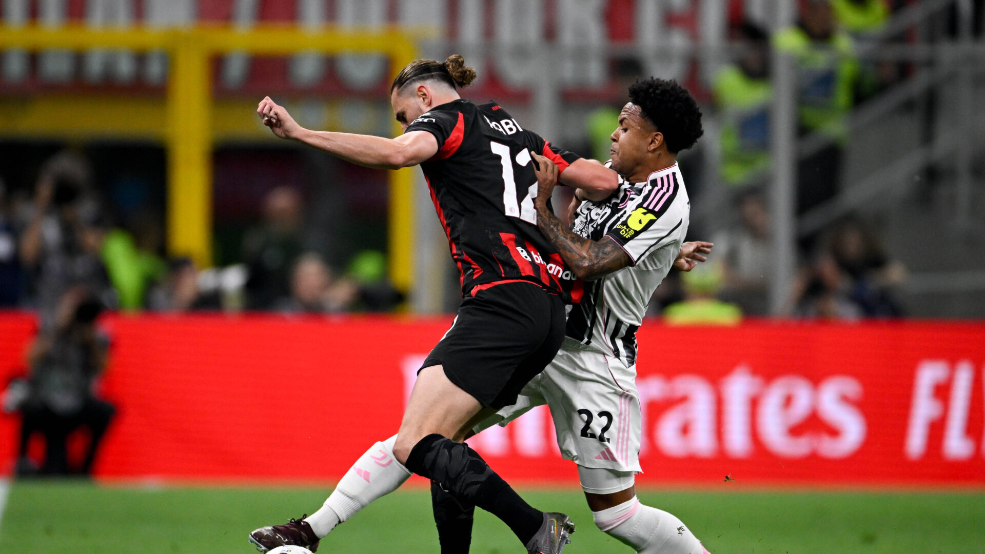 McKennie in azione in Milan-Juventus